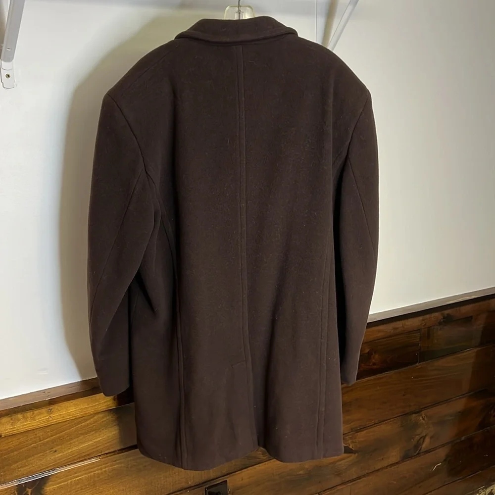 Vintage Bachrach Men’s Dark Brown‎ Wool Coat- L